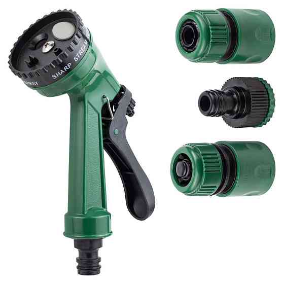 Grad Набор для полива пистолет-распылитель 4 режима, 2 коннектора ¾" + адаптер ½-¾" GRAD (50125 Киев