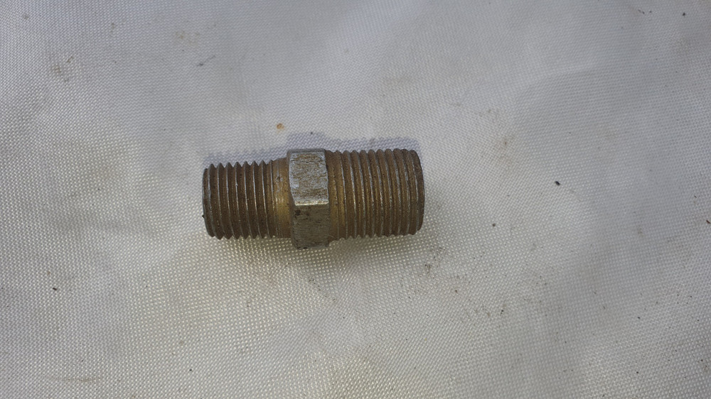 Переходник резьбовый (штуцер переходной) М14х1.5 М16х1.5. Длина - 36 мм. СССР. Харьков - изображение 1