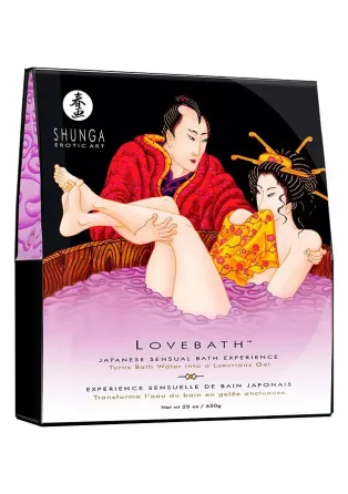 Гель для ванни Shunga LOVEBATH – Sensual Lotus 650 г, робить воду ароматним желе зі SPA-ефектом Львів