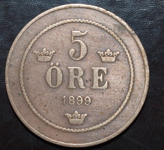Швеція 5 ері 1899 р Полтава - фото 1