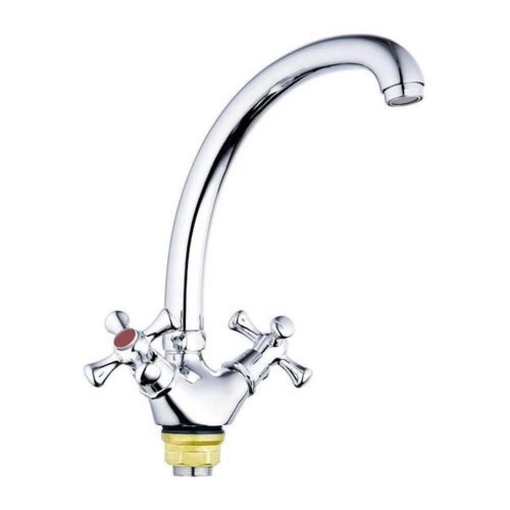 Змішувач для кухні ZERIX TМB-A827, ручки крест Харків - фото 1