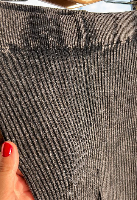 Лосини жіночі U 166 варенка широкий рубчик щільні теплі висока талія чорні, чорний, one size Київ - фото 18