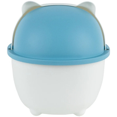 Кошик для паперів Kite Настільний контейнер для сміття, біло-блакитний (K24-009-6) Вінниця - фото 2