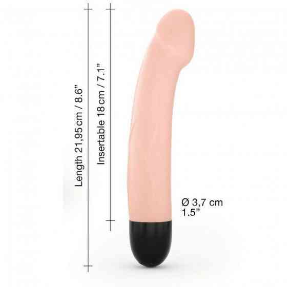 Вибратор Dorcel Real Vibration M Flesh 2.0, диам 3,7см, перезаряжаемый, для точки G Sex Aura Киев