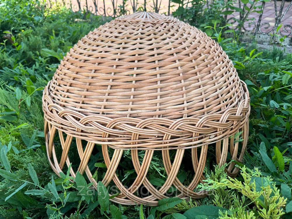 Люстра круглая из лозы 50 см Киев - изображение 2