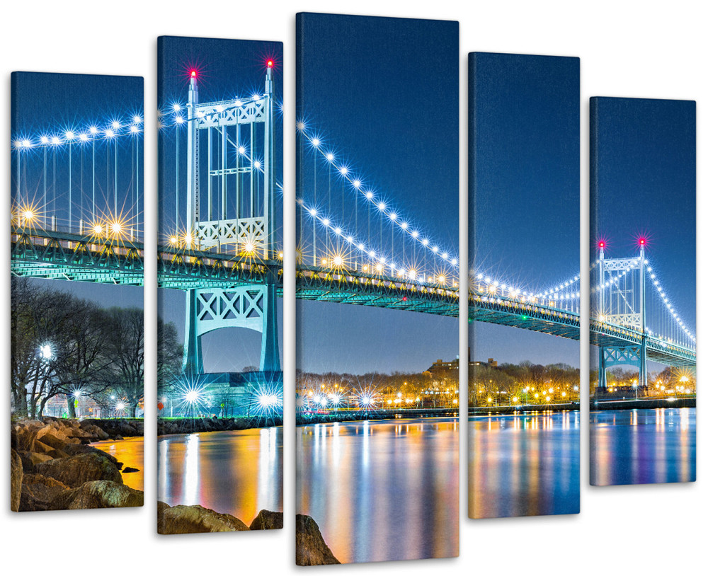 Модульная картина Ночной Город Art-323_5 ( 80х118см ) 90х132 см Киев - изображение 1