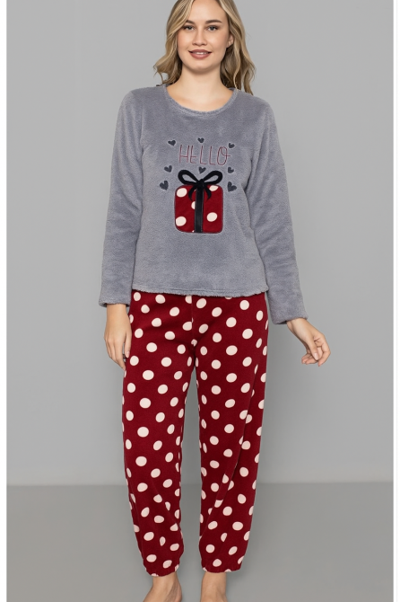 Жіноча флісова піжама з принтом Разные цвета, XL Харків - фото 1