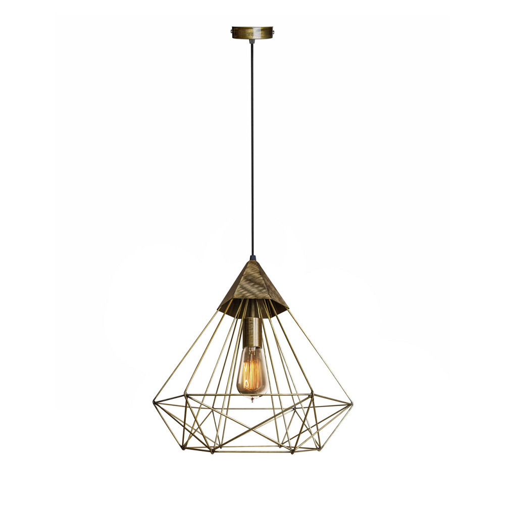 Підвісний світильник лофт Е27 Crystal NL 0541 BN бронза Київ - фото 1