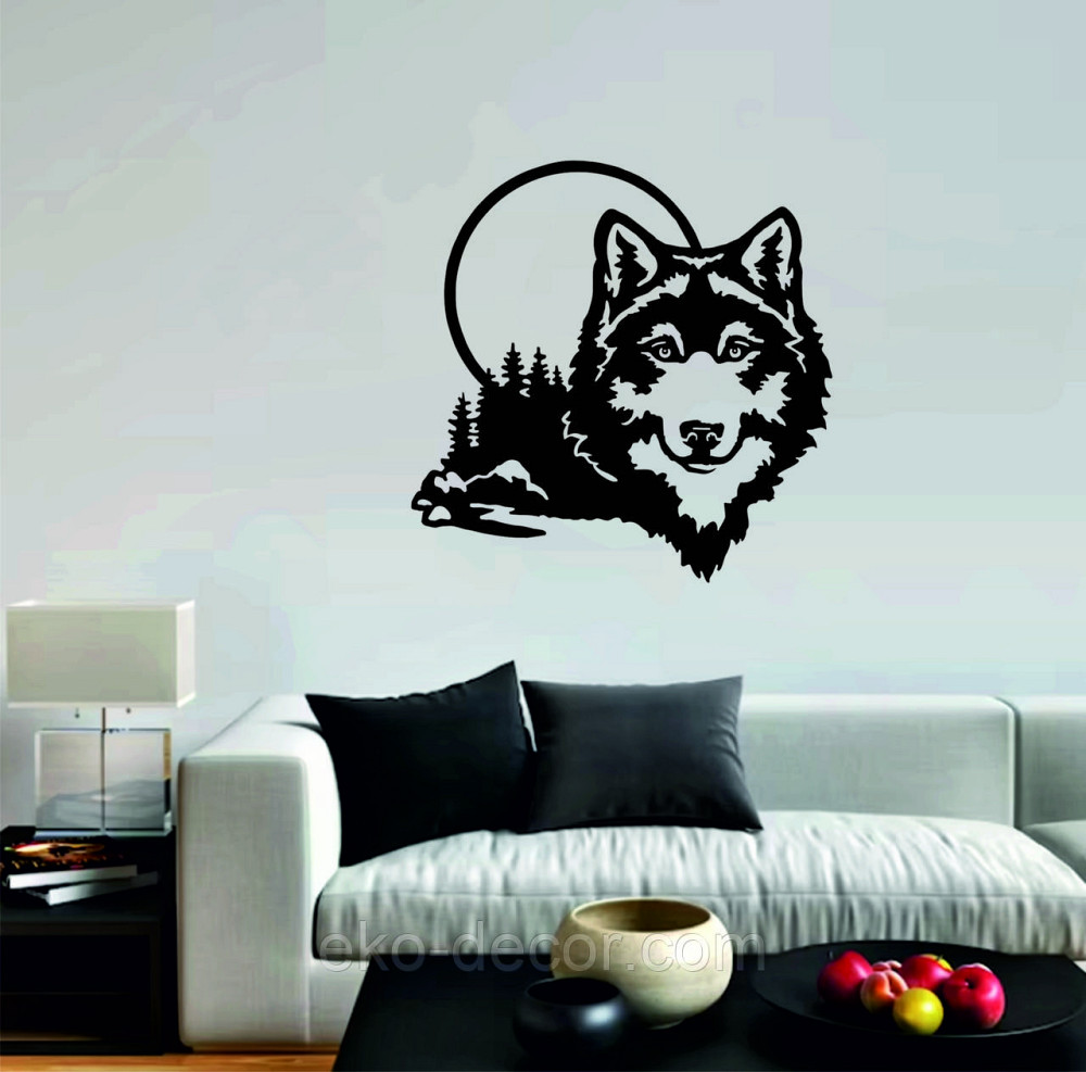 Декоративное настенное Панно «Волк», Декор на стену Киев - изображение 4