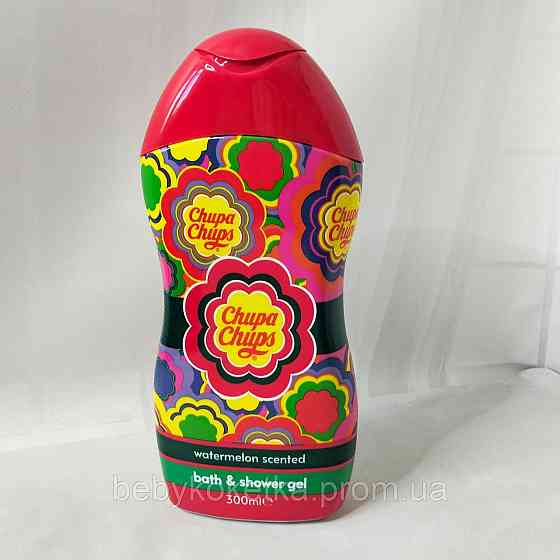Гель для душу з ароматом кавуна Chupa Chups Watermelon scented 300мл. Львів