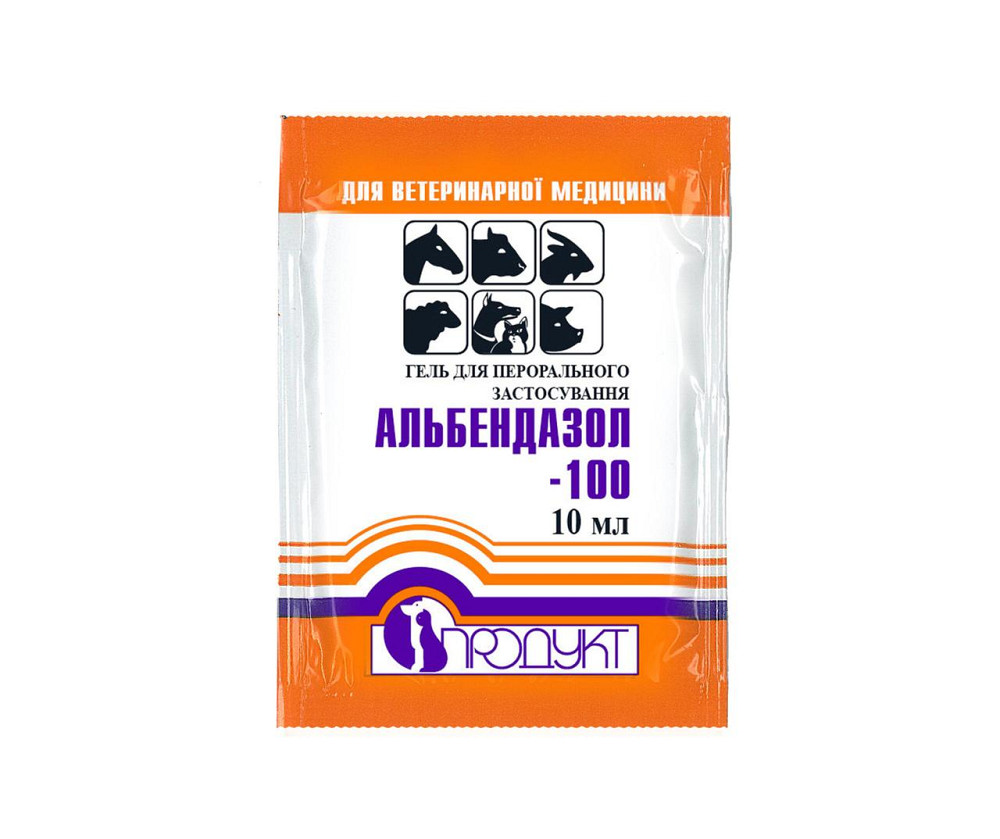 Альбендазол-100 гель 10 мл, Продукт Винница - изображение 1