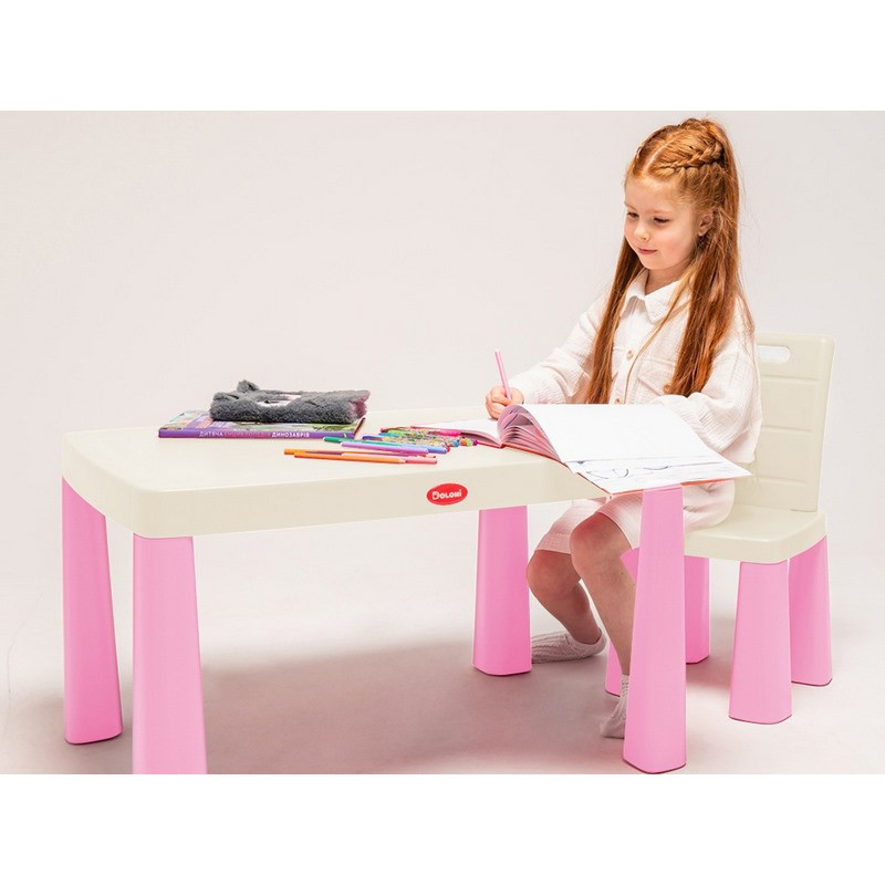 Детский стол с накладкой для игры в аэрохоккей 04580/12 розовый Винница - изображение 4