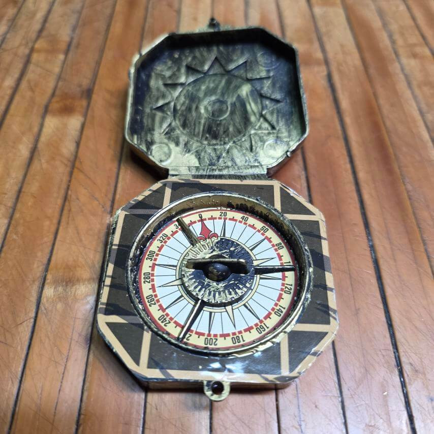 Компас капітана піратів Джека Горобця старовинний Бронза дитячий 65х60х20мм Київ - фото 5