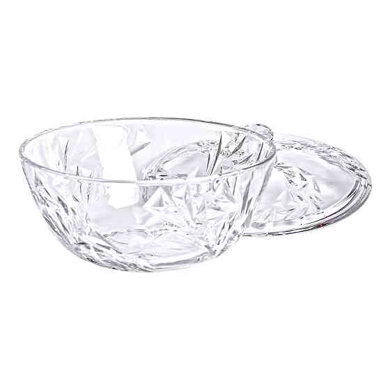 Yiwu Салатниця скляна з кришкою 24 см під кришталь HP-YH-62 Киев