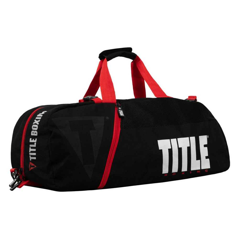 Спортивна сумка TITLE Boxing Champion Sport Bag/Backpack Black/Red Кам'янське - фото 2