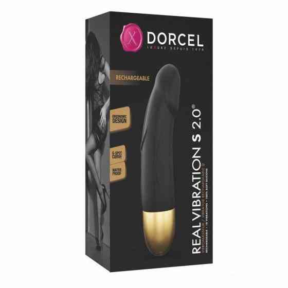 Вібратор Dorcel Real Vibration S Gold 2.0, діаметр 3,7см, перезаряджуваний, для точки G Sex Aura Київ
