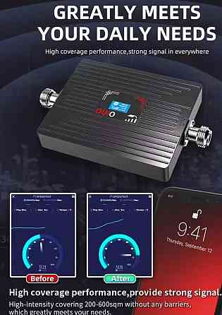 GSM 3G 4G усилитель репитер мобильной связи +Интернет> Мощный+ Антенны. Харків