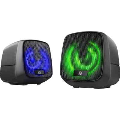 Акустическая система Defender J2 LED USB Black (65962) Винница