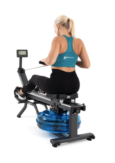 Гребний тренажер Hop-Sport HS-160WR Hydro з водним опором + мат Київ - фото 2