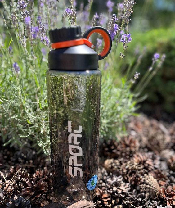 Пляшка для води CASNO 1500 мл KXN-1237 Сіра Кам'янське - фото 2