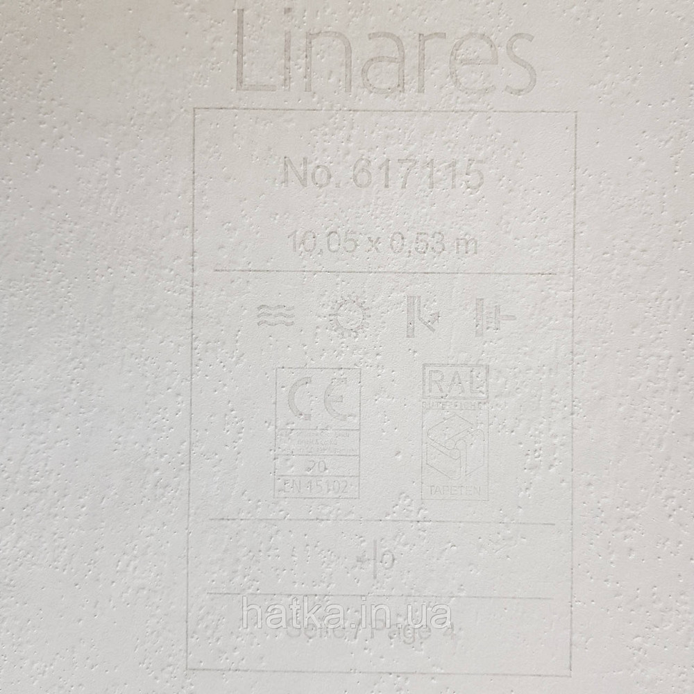 Шпалери вінілові на флізелін Rasch Linares 0.53х10 м однотонні ефект потертості білі молочні 617115 Київ - фото 3