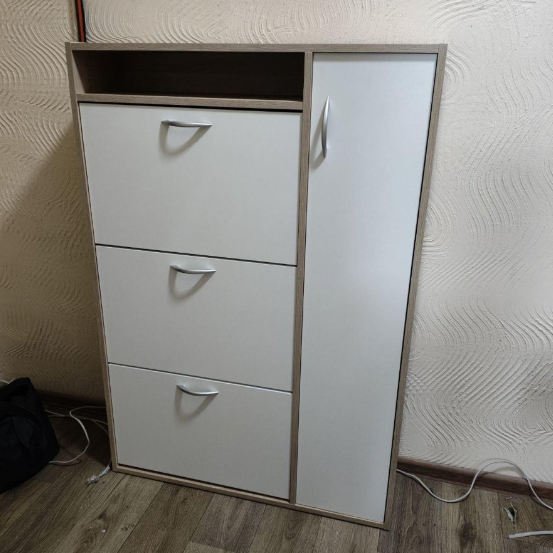 Тумба для взуття Оріон Мебель Сервіс Дуб бароко Білий матовий Львів