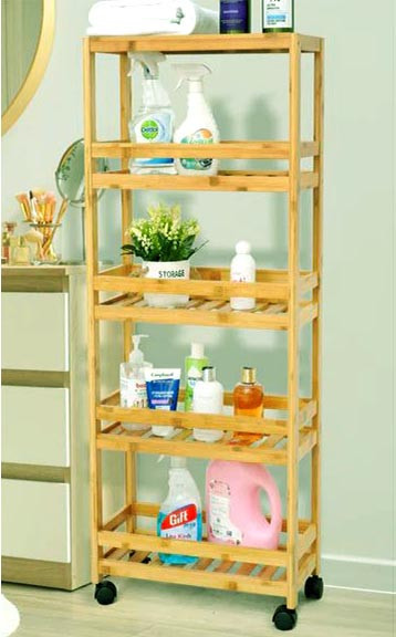 Етажерка для ванної на коліщатах "Сразлоу" каррі Миколаїв - фото 1