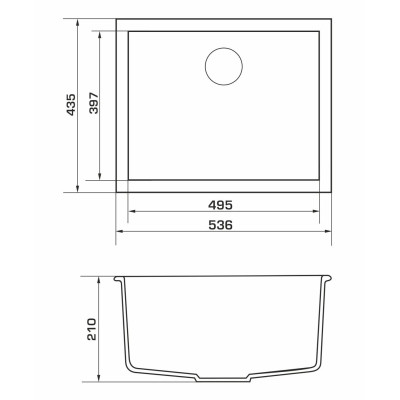 Мийка кухонна GRANADO UNDER TOP MAX avena (gr3002) Вінниця - фото 5