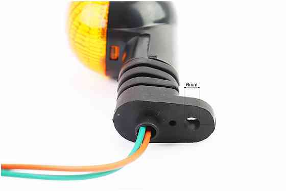 Поворот круглий "малий" (помаранчеве скло) на гумовій ніжці, тип 2 Київ