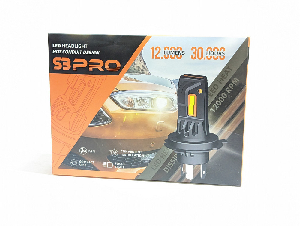PRO Led mini лампа світлодіодна HB3 (9005) 12V 60W (ватт) SET/комплект Харків - фото 3