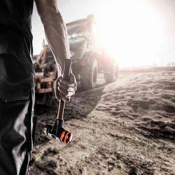 Молоток Halder Simplex 3026 насадки із чорної гуми і червоного пластику Одеса