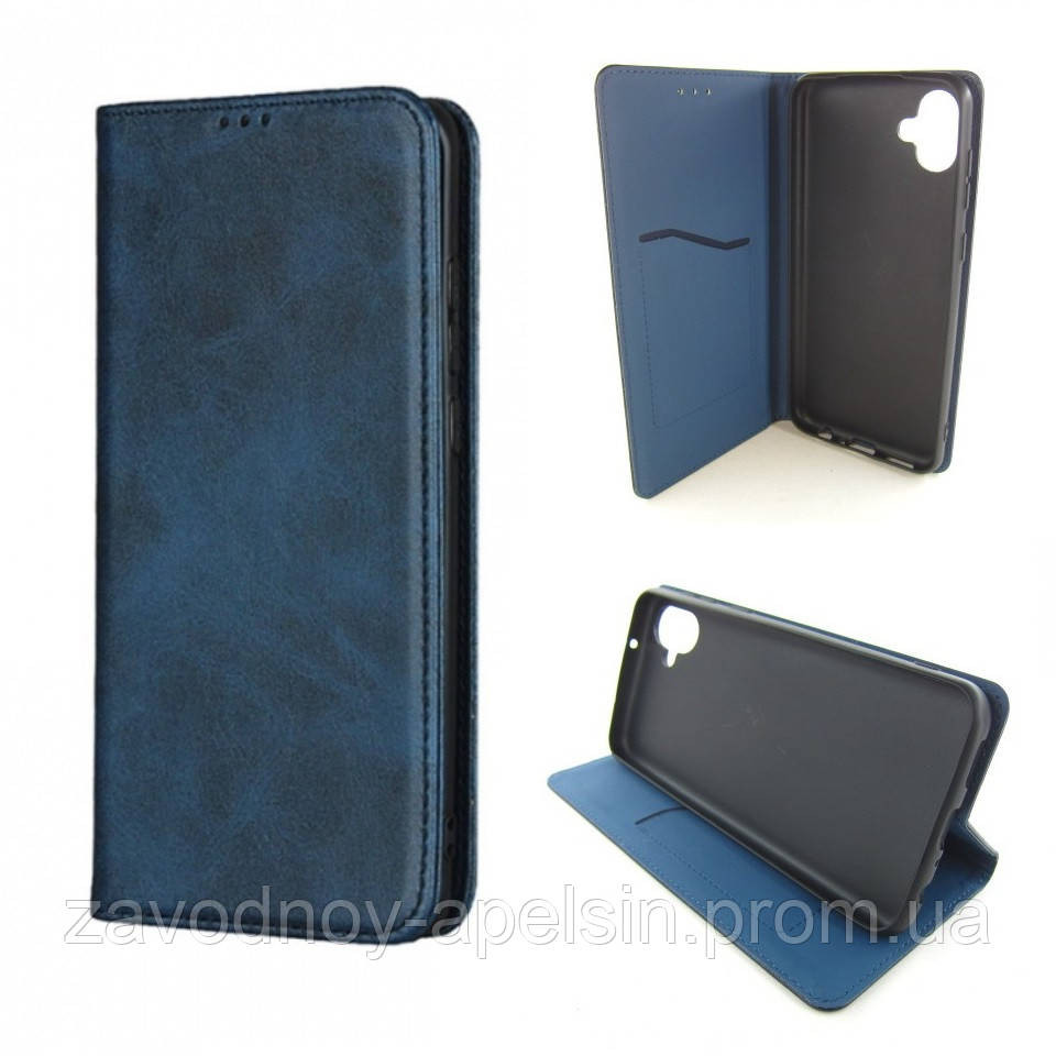 Чохол книжка Samsung A04 A045 Шкіряний (синій) Одеса - фото 1