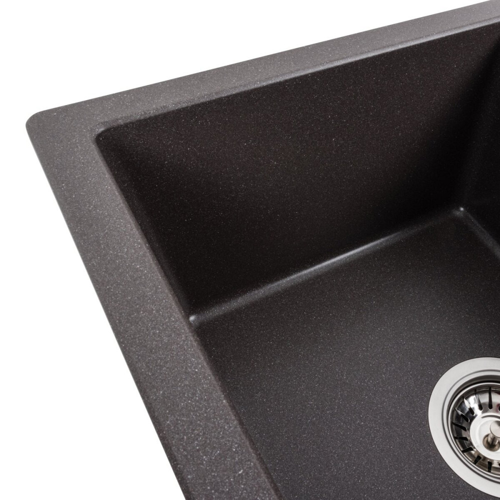 PLATINUM Гранітна мийка для кухні Platinum 5851 ARIA матовий Гренадін Київ - фото 4