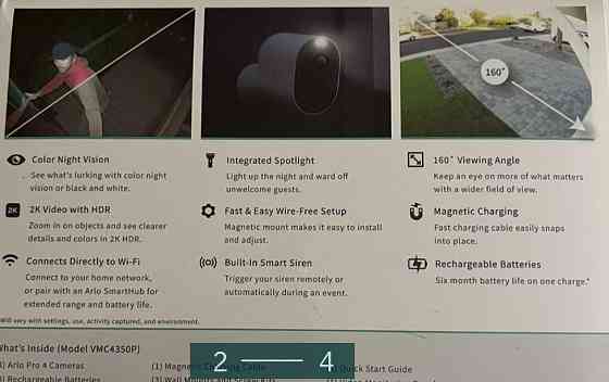 Камеры : Arlo Pro 4 Spotlight Camera. Киев