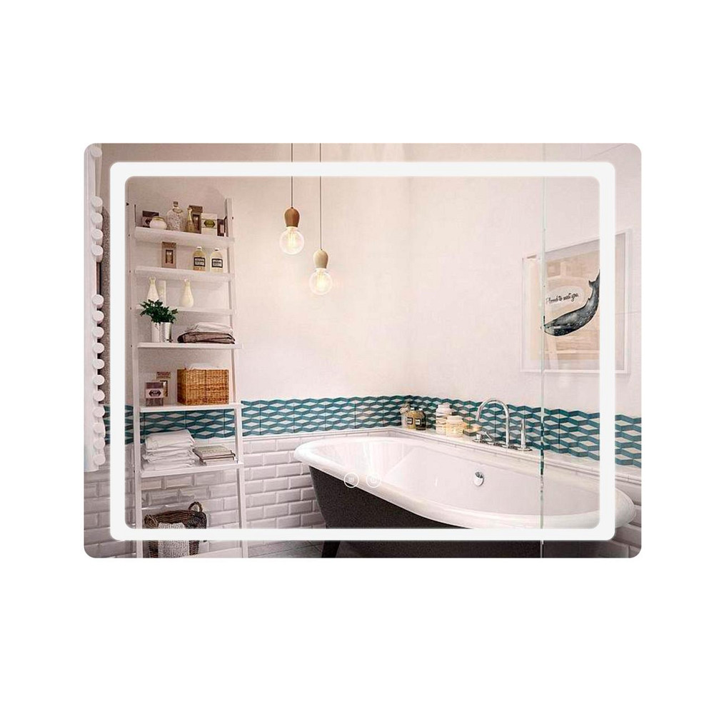 Зеркало Qtap Mideya (DC-F614) 700х500 с LED-подсветкой Touch, с антизапотеванием, диммером QT2078NCF07050W Киев - изображение 1
