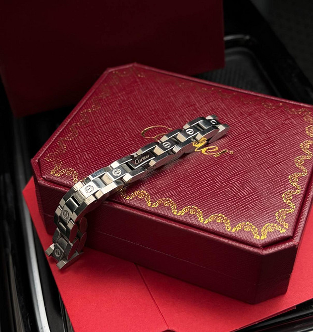 Мужской фирменный браслет Cartier (6110), фирменная упаковка Киев - изображение 3