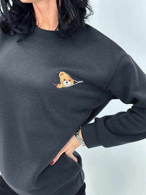 Жіночий світшот з принтом "Bear" оптом | Норма і батал Київ - фото 5