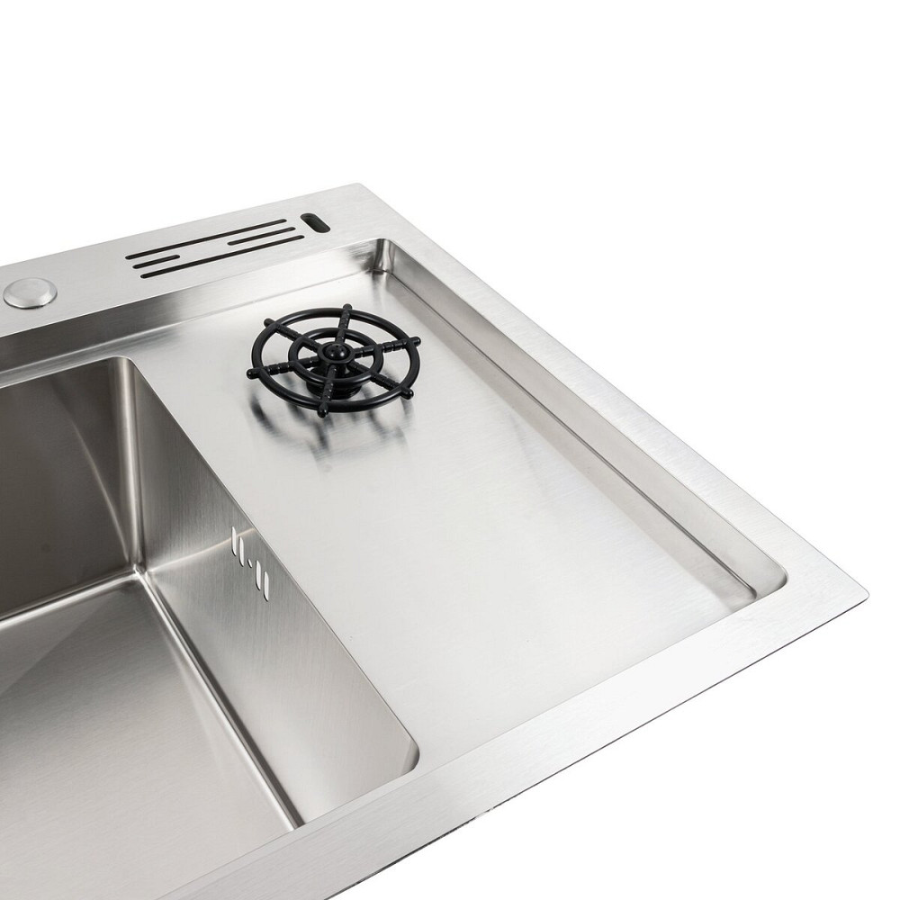 Кухонна мийка нержавійка 78*46 Platinum Handmade Коломыя - изображение 8