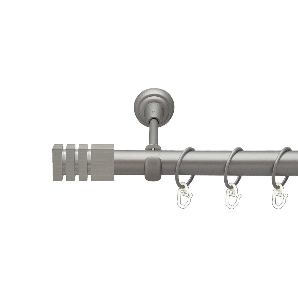 Карниз Orvit Акорда металевий однорядний відкритий гладка труба кільце металеве Сатин 25 мм 240 см Львов - изображение 1