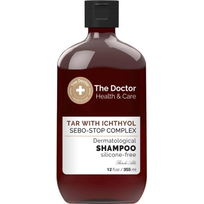 Шампунь The Doctor Health &amp; Care Tar With Ichthyol + Sebo-Stop Complex Дьогтьовий з іхтіолом 355 мл (8588006041750) Вінниця - фото 1