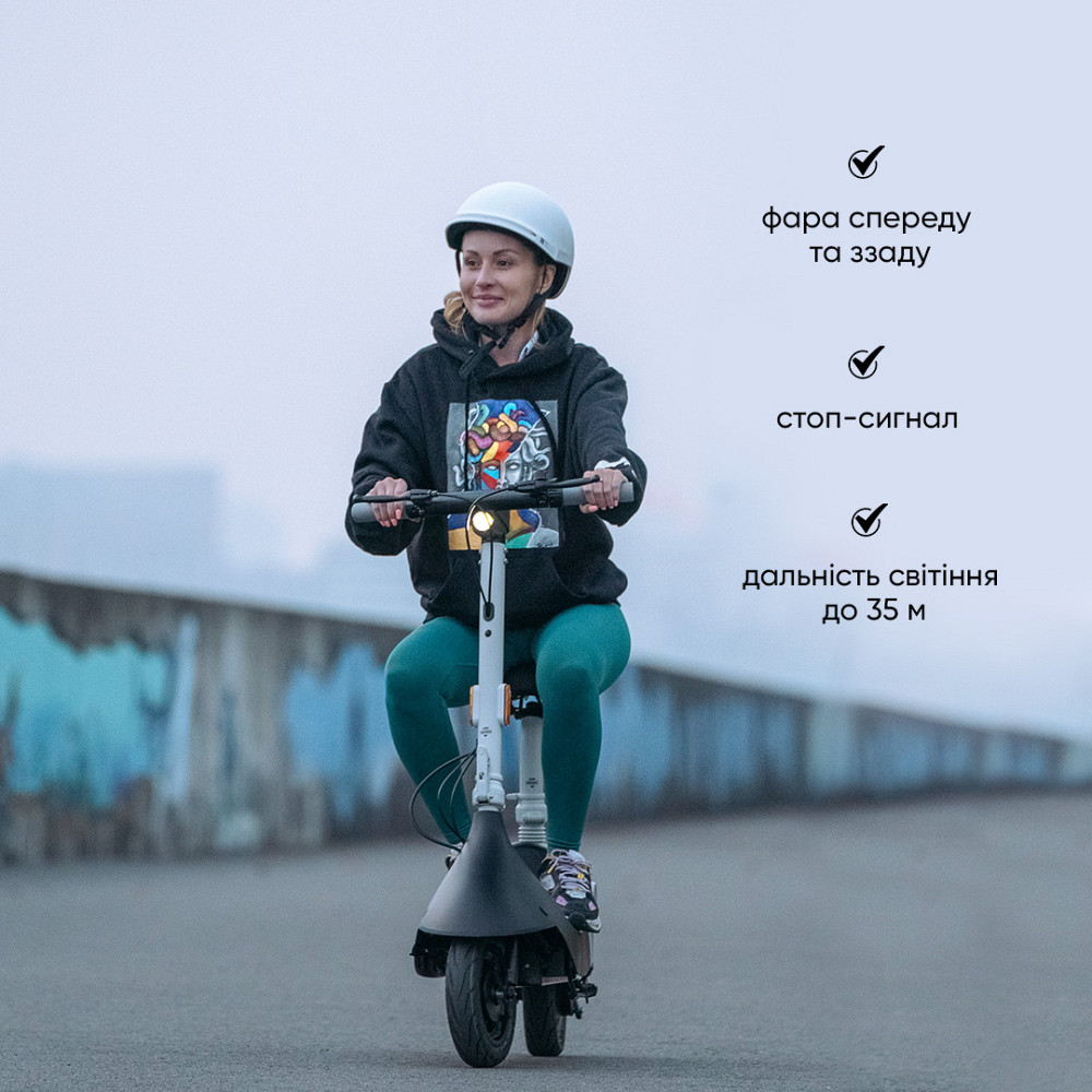 Електросамокат з сидінням OKAI Ceetle PRO EA10C Black 10', 350(900)W, 25Km/h, 10.4Ah, 55Km, 20%, NFC, App, 29kg Киев - изображение 9