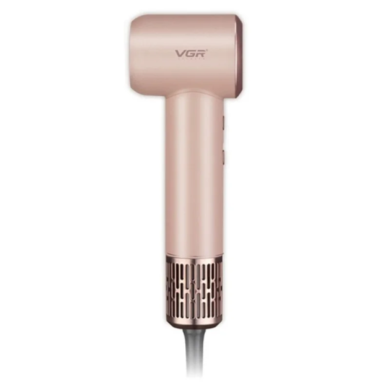 Фен для волосся VGR V-446 PINK: BLDC 110000 об/хв, іонізація, 1400 Вт, 350 г, 6 режимів, LED та магнітна насадка Одеса