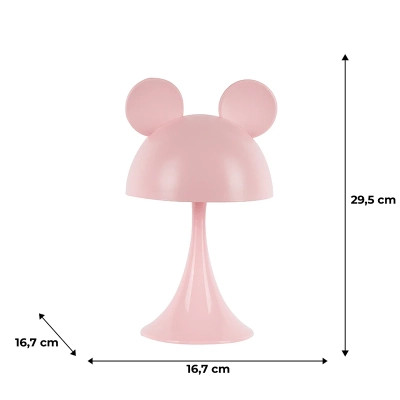 Ночник Kite Светильник LED с аккумулятором Simple Mouse, розовый (K25-317-2-2) Винница - изображение 6