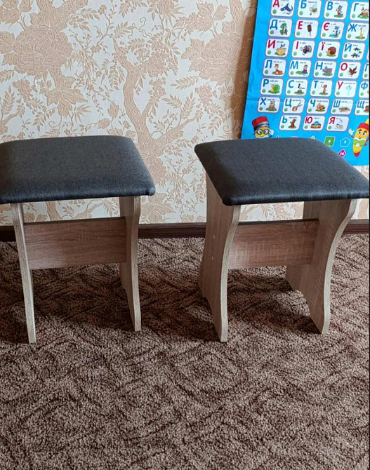 Комплект из 2 табуреток 35х35х44 см ДСП Мебель Сервис Дуб Самоа Львов - изображение 7