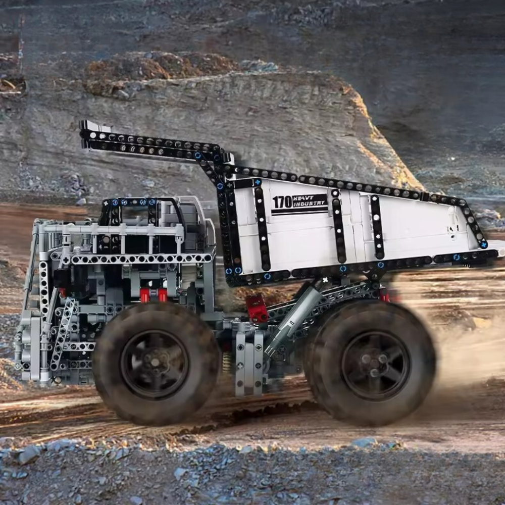 Конструктор дитячий. Самоскид ігровий вантажівка для кар'єра на дистанційному управлінні 2044 деталі Кам'янець-Подільський - фото 6