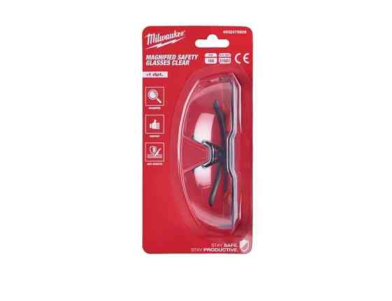 Окуляри захисні MAGNIFIED MILWAUKEE із зоною корекції (+2,5, прозорі) Одеса