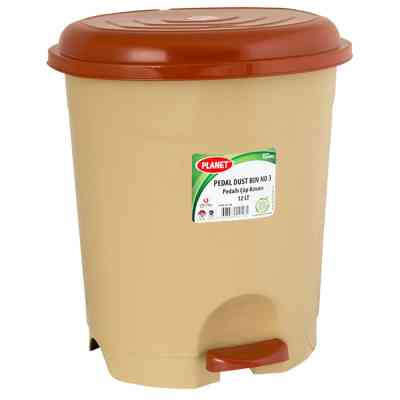 Контейнер для сміття Planet Household №3 з педаллю бежевий 12 л (10339) Вінниця
