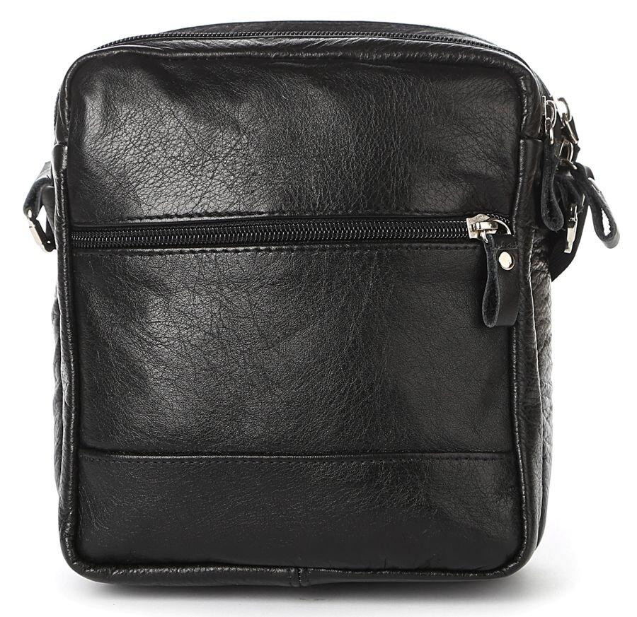 Сумка чоловіча SHVIGEL шкіряна 00926 Чорна Київ - фото 6