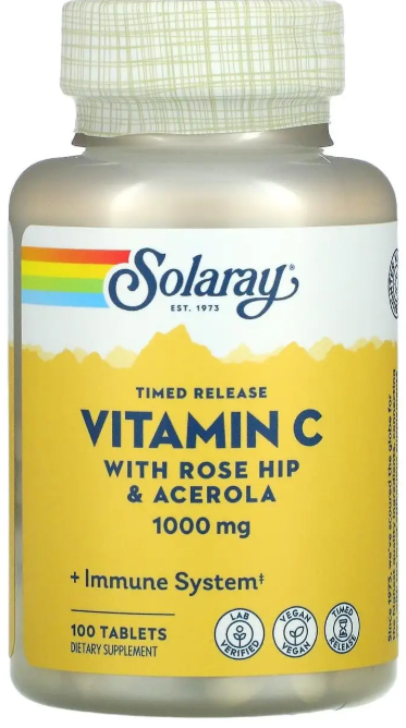 Витамин С Solaray Vitamin C 1000 мг 100 таб Киев - изображение 1