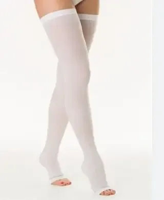 Чулки компрессионные до и после операционные Алком 6031 Hospital с открытым мыском, класс А компрессии Днепр - изображение 1